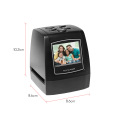 Protable Negative Film Scanner 35/135mm Slide Film Converter Photo Digital Image Viewer with 2.4" LCD Build-in Editing Software