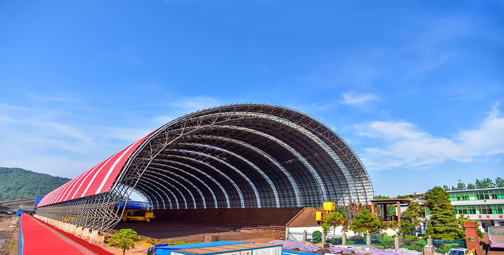 Iron and steel industry bar yards
