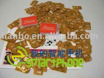 HR-Next sim / Turbosim / iSim Unlock card for LG U300 , KG275 , U250 , B2050 , U300 , U310 , U880 , U890 , KG130 , KG800 , KU580