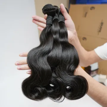 Brazilian Hair Bundles Raw Virgin Cuticle Aligned Hair, Double Drawn 12 A Virgin Human Hair Bundle Can Be Dyed and Bleached