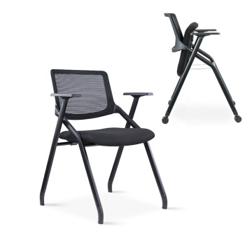 Foldable Office Training Chair with Flexible Back Mesh for Meeting Rooms