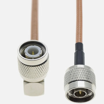 RG400 Cable TNC Male Plug Right Angle to N Male Crimp RF Coaxial Connector