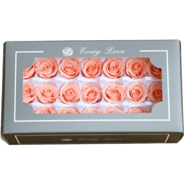 Real Touch Small Mini Eternal erhaltene Rosenblumenkopf für DIY - Jede Liebesmarke