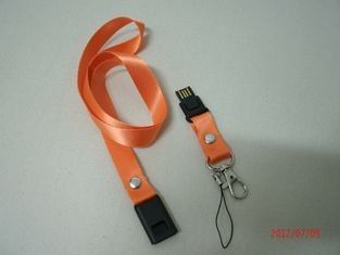 2012 Newest Design Udp Chips Lanyard Customized Usb Flash Drive In Orange (my-u248)