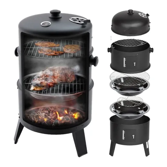 High Quality Control 3 In 1 Smoker Skg Bbq Smoker Vertical Smoker Grill