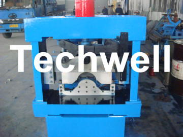 Color Steel Hat Cap Roll Forming Machine For Making Metal Roof Ridge Tile