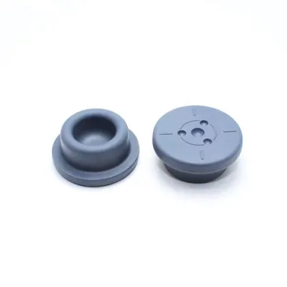Pharma Grade Bromobutyl Rubber Stoppers - 27mm Grey Color for Infusion Bottle Use