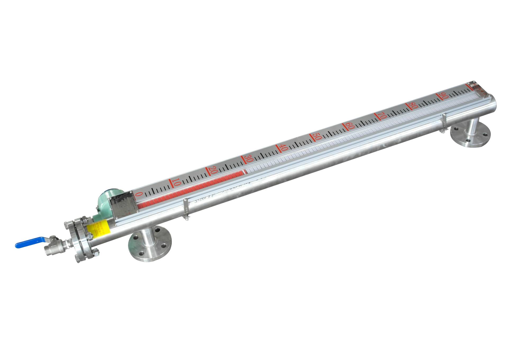 Magnetic flap level gauge