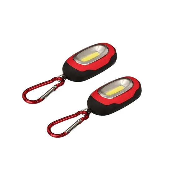 Portable Pocket COB LED Keychain Flashlight with Carabiner and Magnet