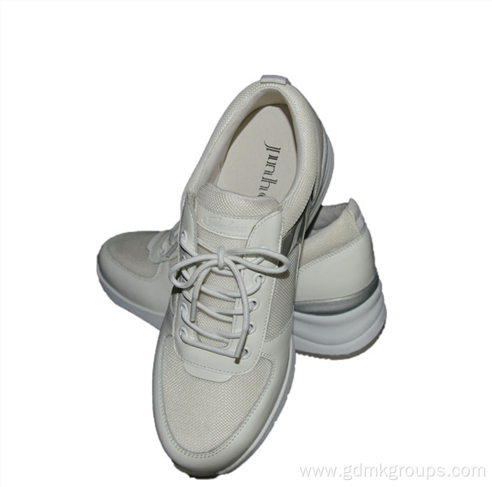 Women'S Heightened Pure White Shoes Casual Sports Shoes