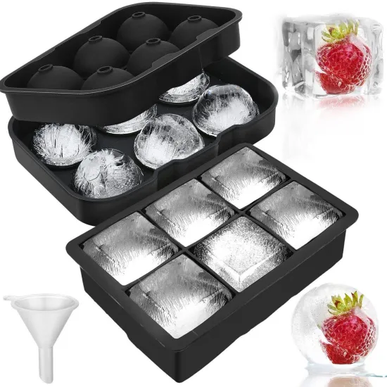 Original Premium Round Clear Ice Block Tray for Whiskey Ice Balls