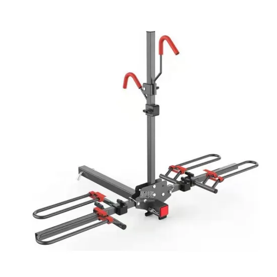 Folding Steel Outdoor Spot Bicycle Stand Bike Rack Black Red Grey Bikes Carrier Rack For Car
