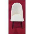 Silla de comedor de cuero PU moderna