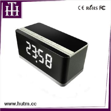 2016 hot selling wireless stereo speakers radio alarm clock bluetooth portable mini music speaker