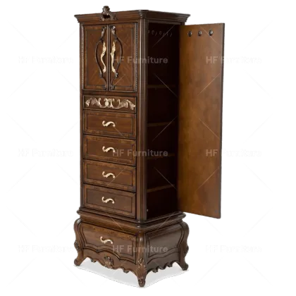 Luxury Solid Wood Lingerie Chest with Full-length Mirror