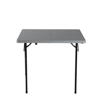Hollow blow-molded folding square table