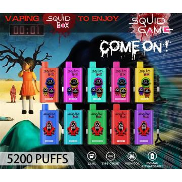 Wholesale RandM 5200 Squid Box Disposable Vape