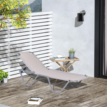 Folding Lightweight Recliner Lounge Chair for Beach and Camping