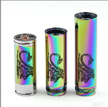 Electroplated Rainbow Nemesis Mechanical Mod 18350/18490/18650 Battery Tube for 510/eGo Thread Clearomizer 2014 Newest Tech Mod