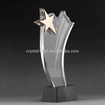 2016 Crystal Award/custom plated awards medal trophy