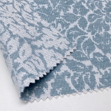 Acrylic Polyester Knit Jacquard Fabric with Metallic Lurex