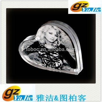 high quality heart shape acrylic digital photo frame