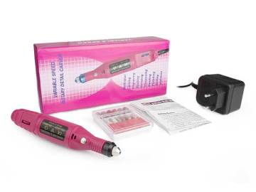 Nail Art File Drill Electric Manicure Nail Tips Toe Buffing Tool Pen Shape Bits EU Version