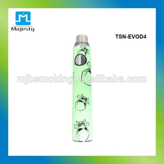 Majesty 2015 luminous battery evod passthrough battery evod electronic cigarette