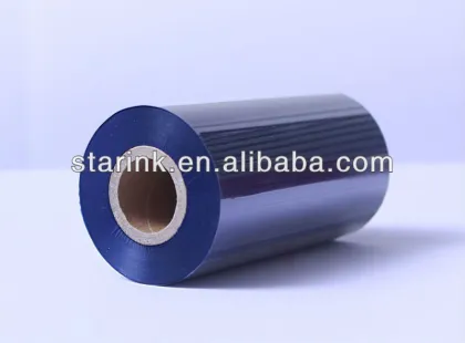 blue wax barcode ribbon