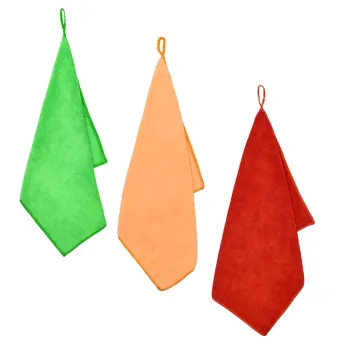Microfiber Soft Hanging Towel Set: Perfect for Kitchen and Bathroom - Includes Hanging Loop