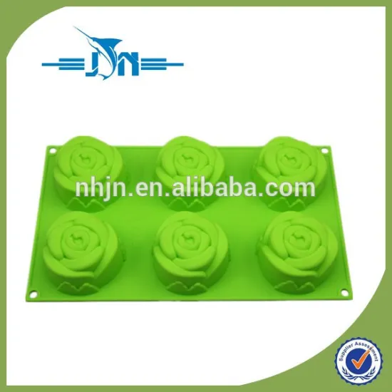 Rose shape silicone cake baking mold
