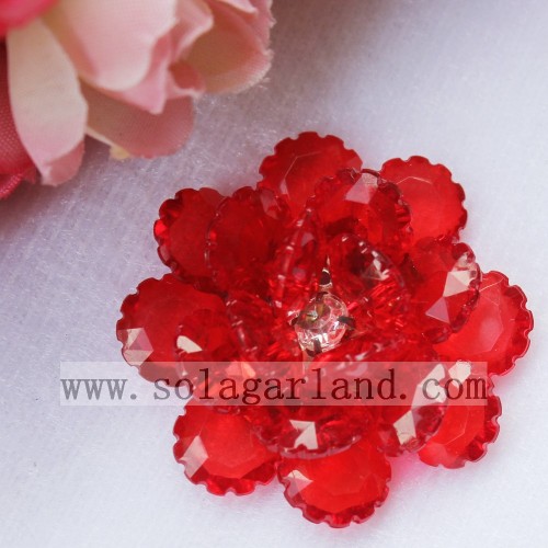 Hot Sale 41MM Acryl Kristall Künstliche Perle Blumen Großhandel