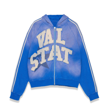 Streetwear Distressed Hoodie Patches Applique Hoodies