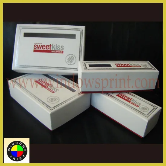 Clear Window 6,12 Gift Pack Macaron Box packaging box