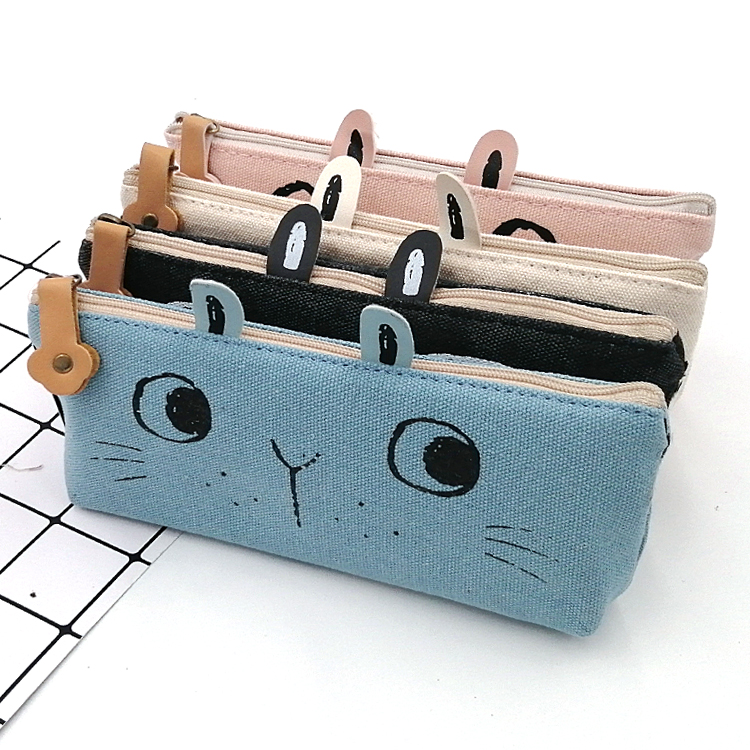 Custom cute cartoon rabbit pencil case for kids