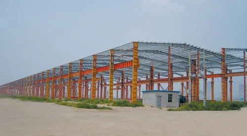 Prefabricated steel structure dairy farm shedfor cow feeding industry