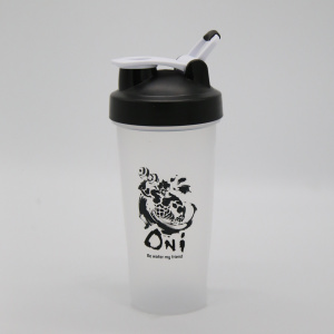 600ml Fitness Protein Shaker Bottle with Lever Loop