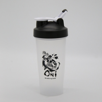 600ml Fitness Protein Shaker Bottle with Lever Loop