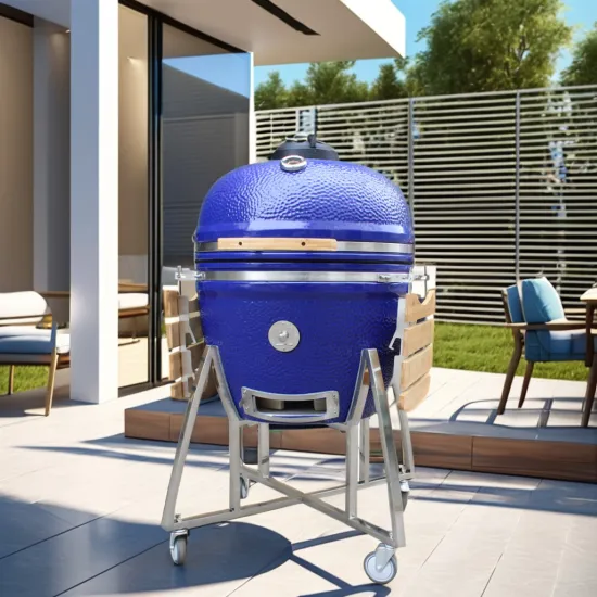 Auplex 27-Inch Kamado Big Joe XXL Ceramic BBQ Grill - Green Charcoal Smoker