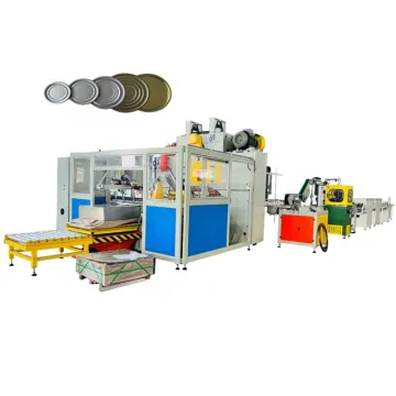 Metal tin lid easy open end production line