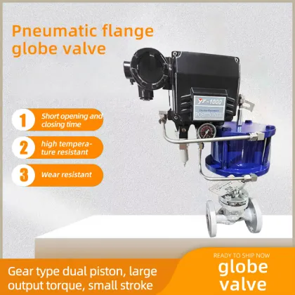 Pneumatic flange globe valve