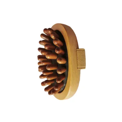 Air Cushion Meridian Brush: Bamboo Massage Brush for Scalp and Body