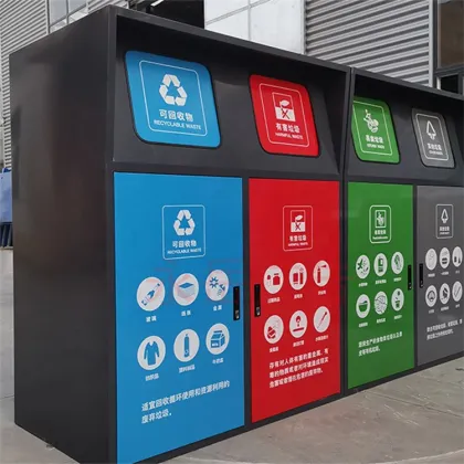 Intelligent four-category trash bin large trash can Outdoor environmental protection Intelligent sorting bin