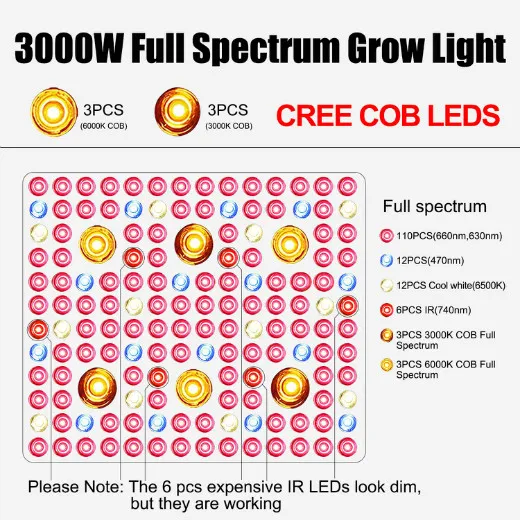 COB LED Grow Light Cbx3590 cxa2530 Hydroponic