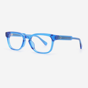 Rectangular thick Acetate Unisex Optical Frames 23A3096