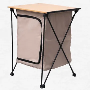 Portable Camping Aluminum Folding Table with Storage Basket - Hot Selling Outdoor Hiking Essential
