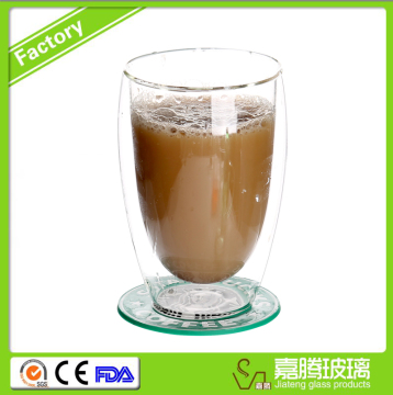 Hand blown series double egg cup creative insulation cup, coffee cup