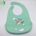 OEM Customized Cartoon Printing Silicone Baby Bibs