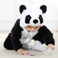 Kapas Hewan Lucu Panda Anak Laki-laki Bayi Romper Berkerudung