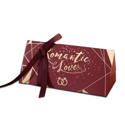 Retail red paper candy package